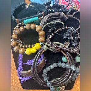 Bohemian Beaded Bracelet Set 11 bracelets